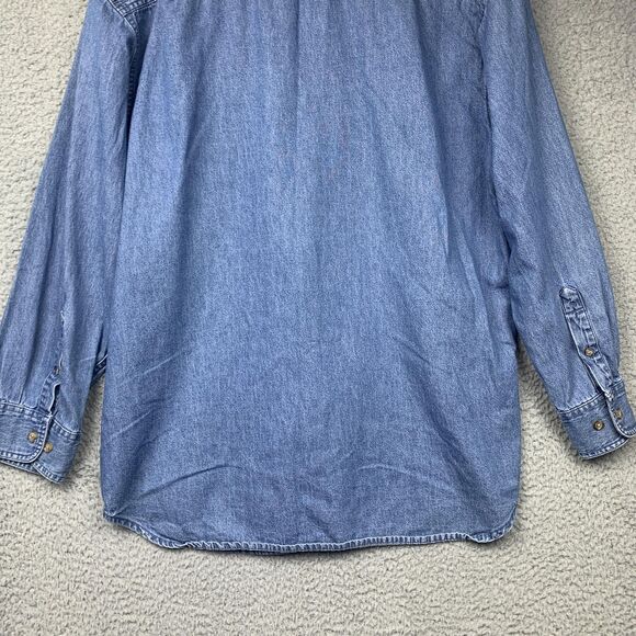 Sturgis Black Hills Rally Shirt Mens Large Denim Button Down Motorcycle 2008 - Picture 10 of 15